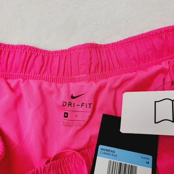 Nike Women's Dri-Fit Running Shorts Pink Medium - Picture 5 of 5